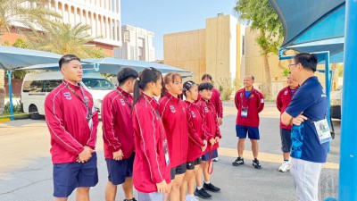 จอมพลังทีมชาติไทยเดินทางถึงกรุงมานามา พร้อมทำศึกเอเชี่ยนยูธเ ... Image 9