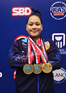 “ธนพร” ไร้เทียมทานโชว์ฟอร์มสวยเหมา 3 เหรียญทอง ศึกเยาวชนโลก Image 1