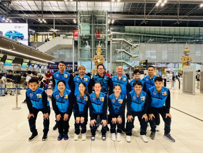 ทัพไทยชุดแรกลัดฟ้าบุกอุซเบกิสถานทำศึกยกเหล็กยุวชนและเยาวชนเอ ... Image 1