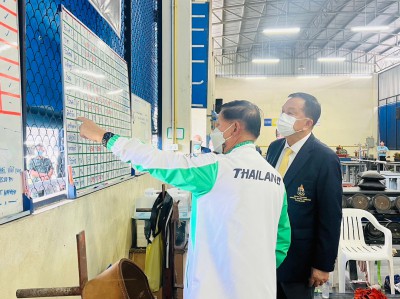 พล.อ.วิชญ์ ตรวจเยี่ยมการฝึกซ้อมของทัพยกน้ำหนักทีมชาติไทย ที่ ... Image 16
