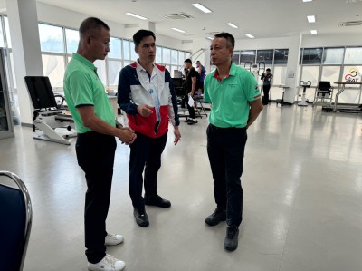 นักกีฬายกน้ำหนักเข้าฟื้นฟูร่างกายที่ศูนย์วิทย์ฯ กกท. เตรียมบ ... Image 1