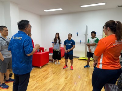 นักกีฬายกน้ำหนักเข้าฟื้นฟูร่างกายที่ศูนย์วิทย์ฯ กกท. เตรียมบ ... Image 7