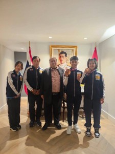 เอกอัครราชทูต ณ กรุงลิมา ให้การต้อนรับและเลี้ยงอาหารนักกีฬาแ ... Image 2